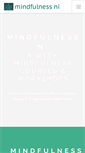 Mobile Screenshot of mindfulnessni.org