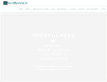 Tablet Screenshot of mindfulnessni.org